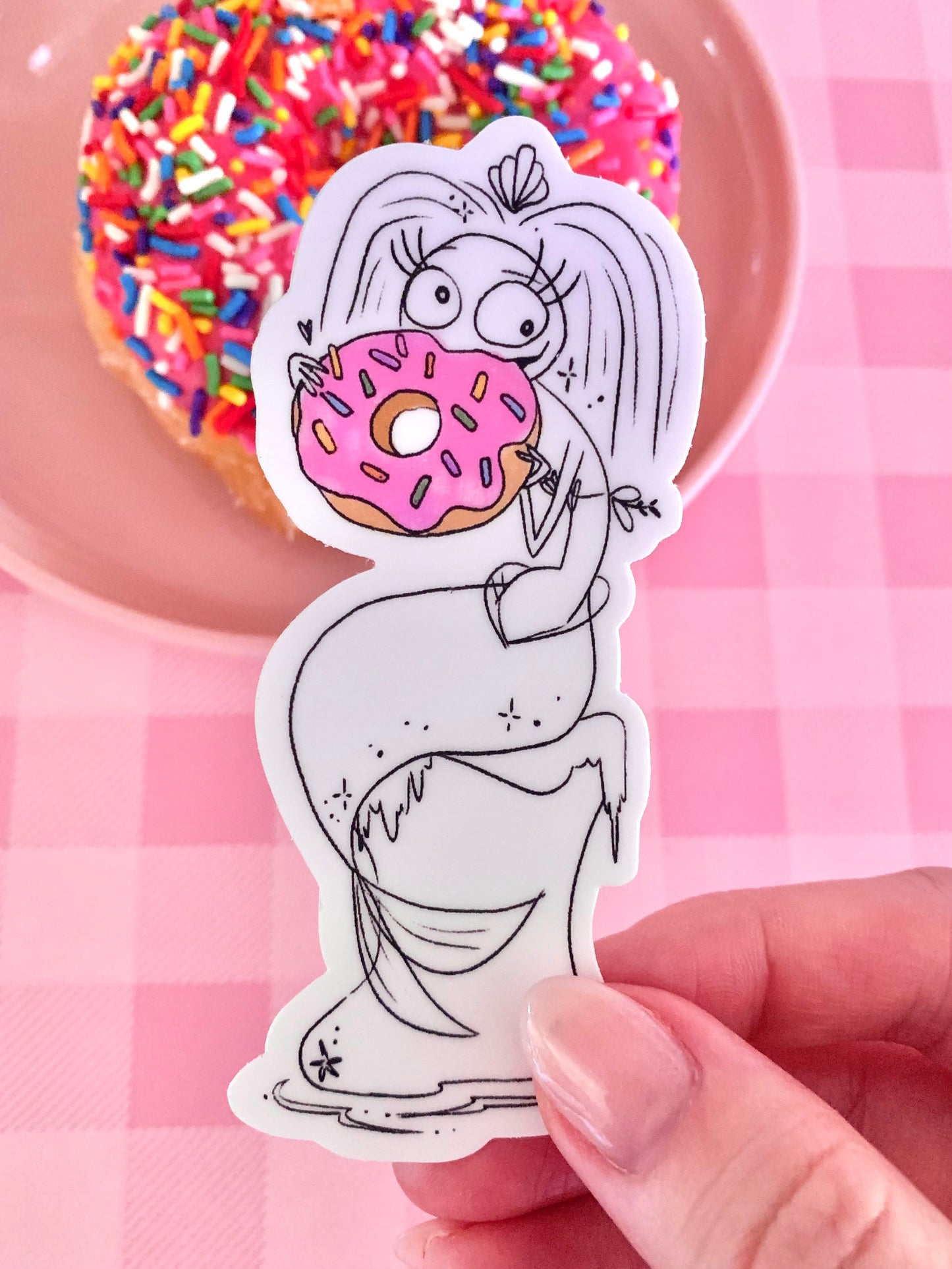 Pink Donut sticker