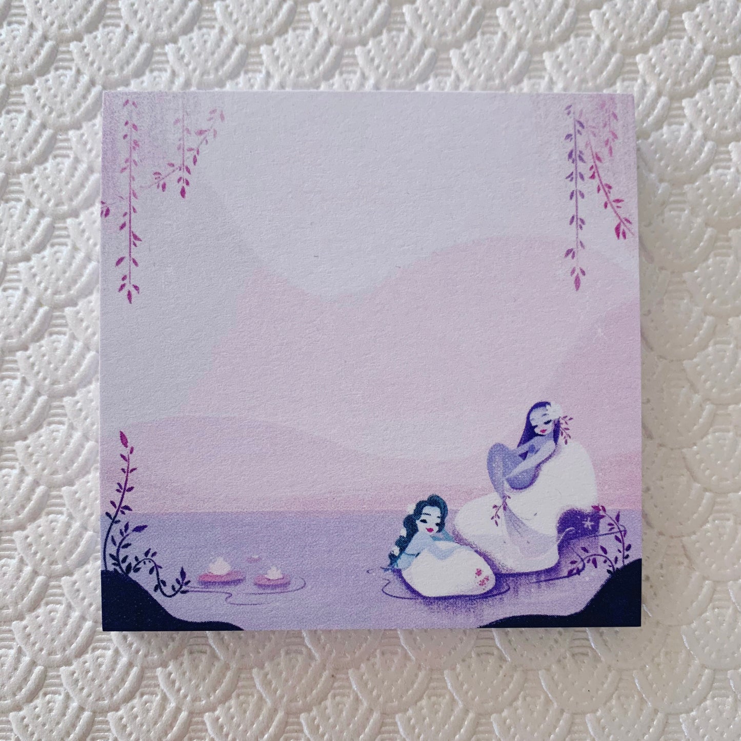 Lavender Mermaid Sticky Notes