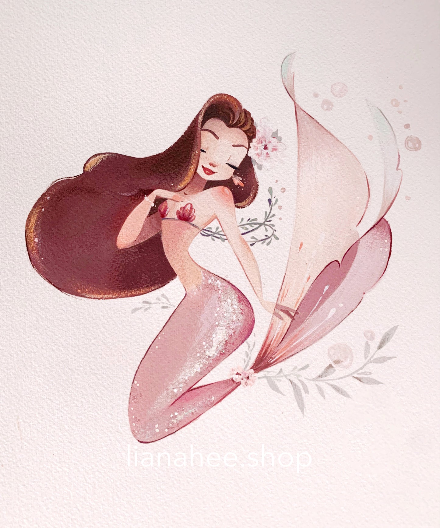 Blush Mermaid fine art print