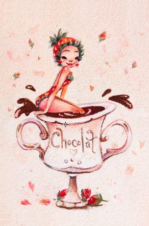 Chocolat Strawberry fine art print