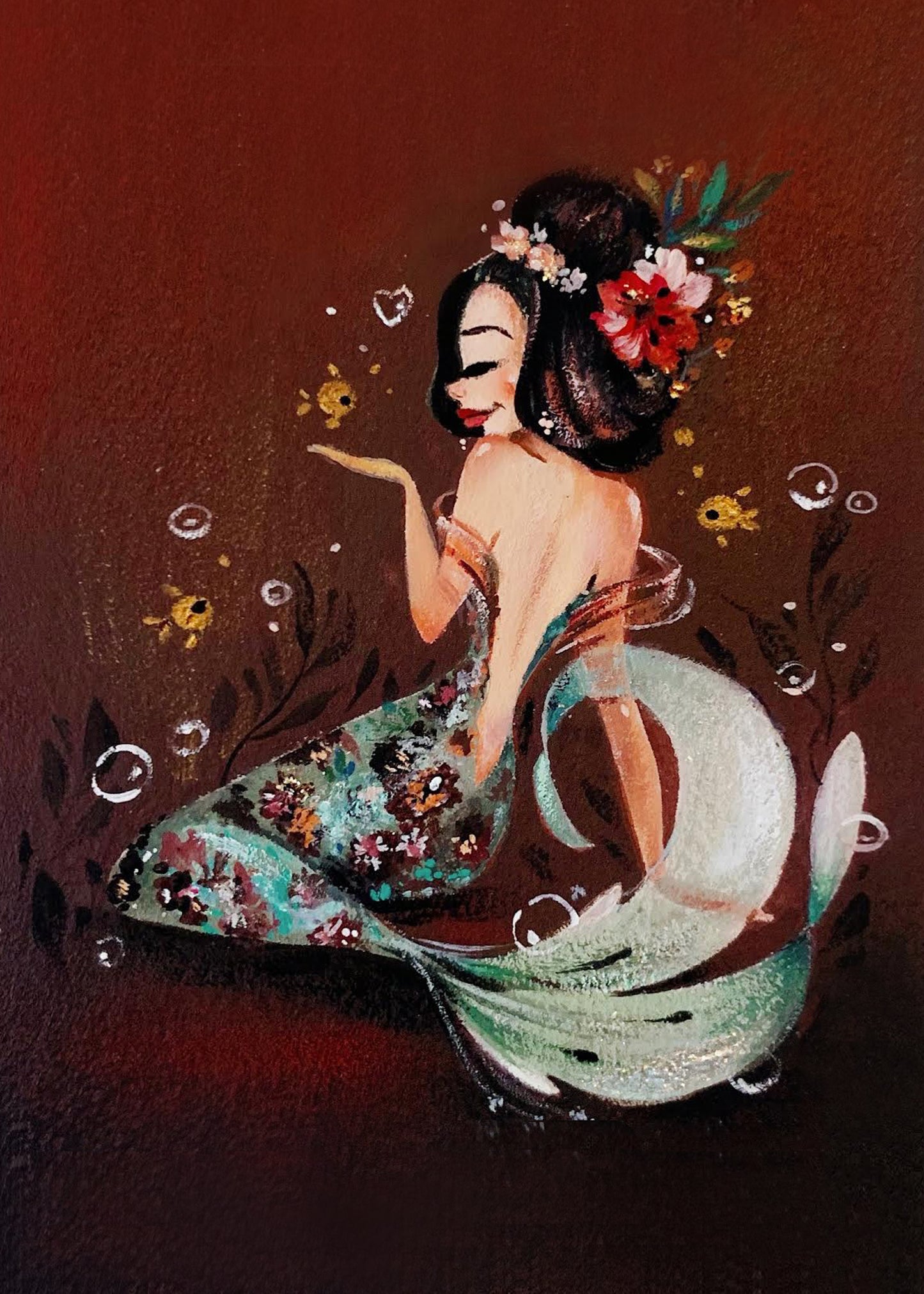 Jade Mermaid fine art print