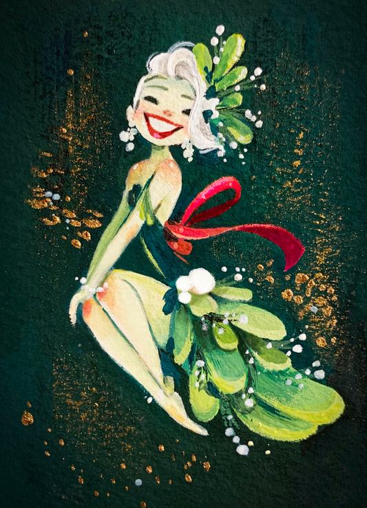 Miss Mistletoe fine art print