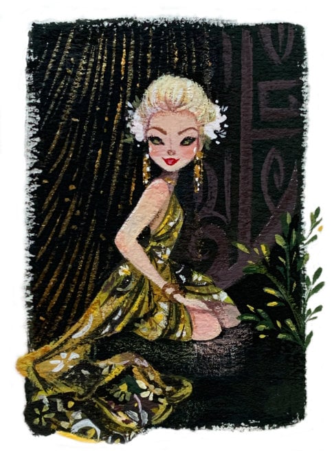 Tiki Enchantress fine art mini print