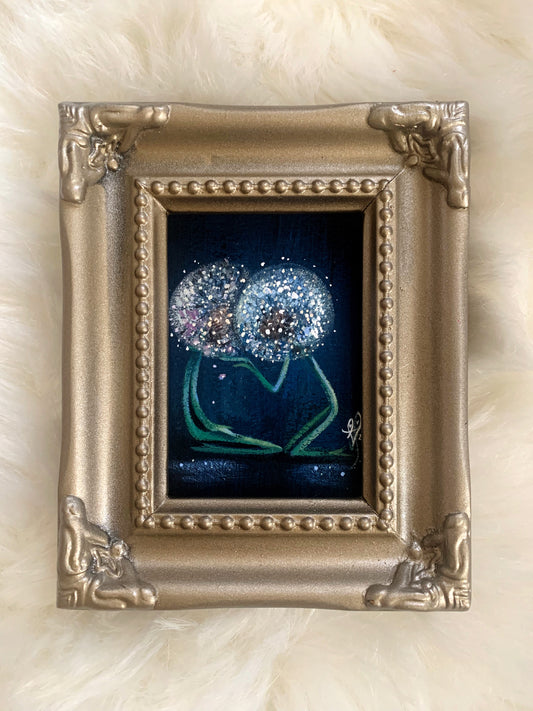 Wishful Thinking 13 gouache mini painting